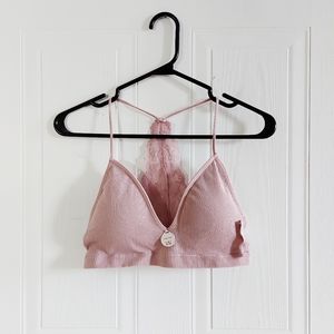 Light pink seamless racerback bralette